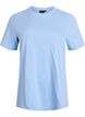 Basis t-shirt i bomuld med rund hals, Bl&aring;, Packshot image number 0