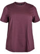 Basis t-shirt i bomuld med rund hals , M&oslash;rk Bordeaux, Packshot image number 0