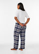 Pyjamasbukser i bomuld med tern, Bl&aring;, Model image number 2