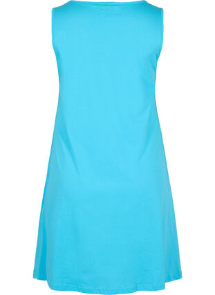 Ærmeløs bomulds kjole med a-shape, River Blue CIAO, Packshot image number 1