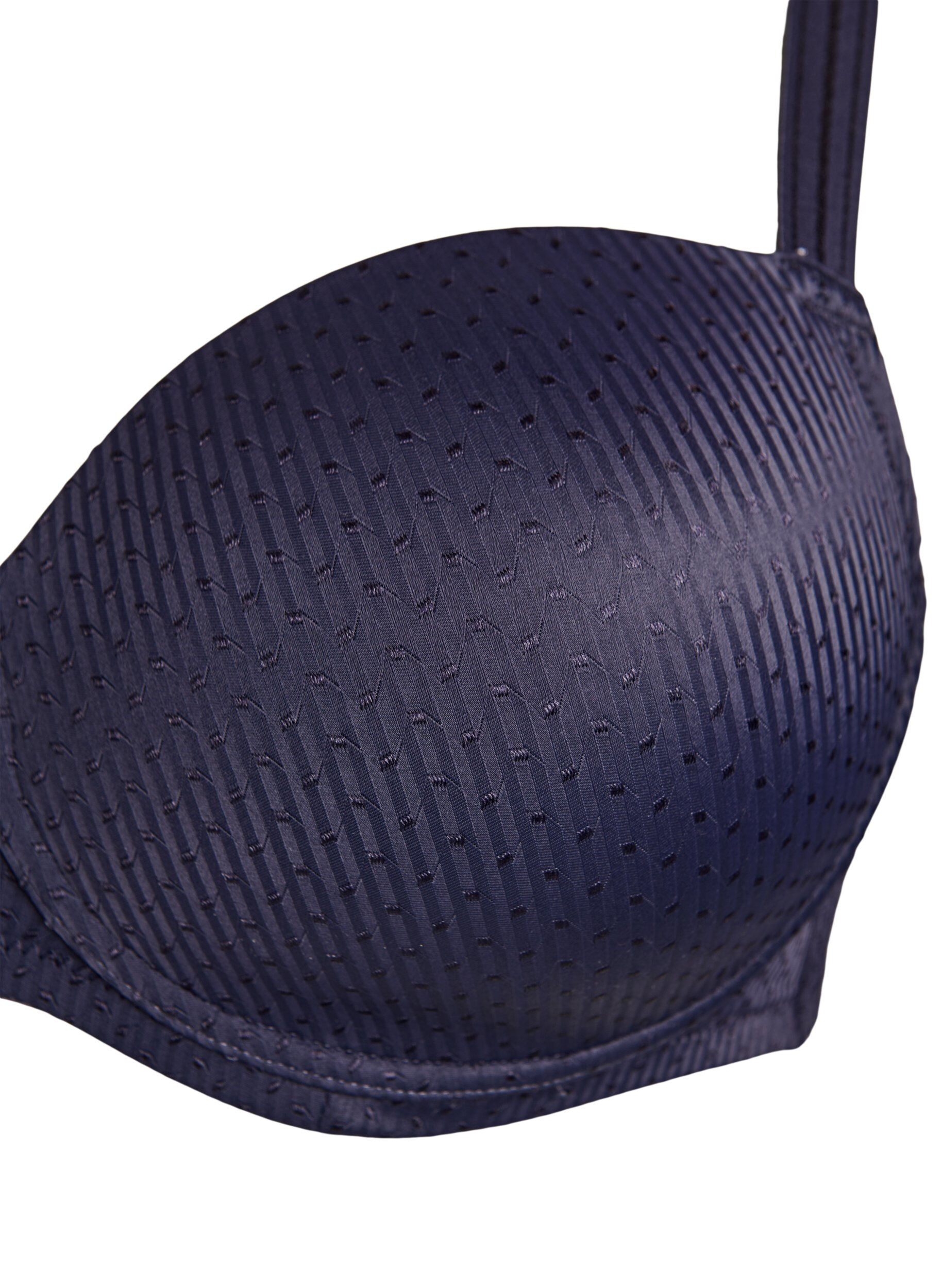 Zizzi Formst&oslash;bt b&oslash;jle-bh med m&oslash;nster, Bl&aring;, Packshot image number 2