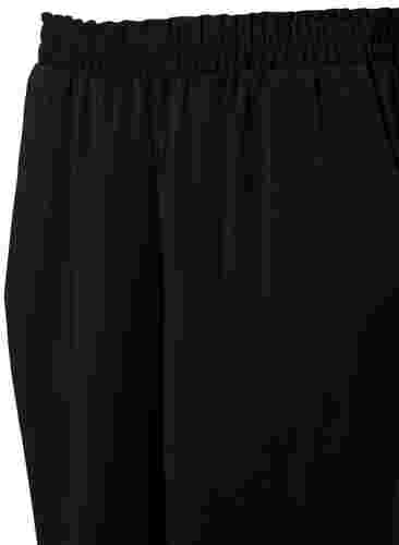 Flared bukser med lommer, Black, Packshot image number 2
