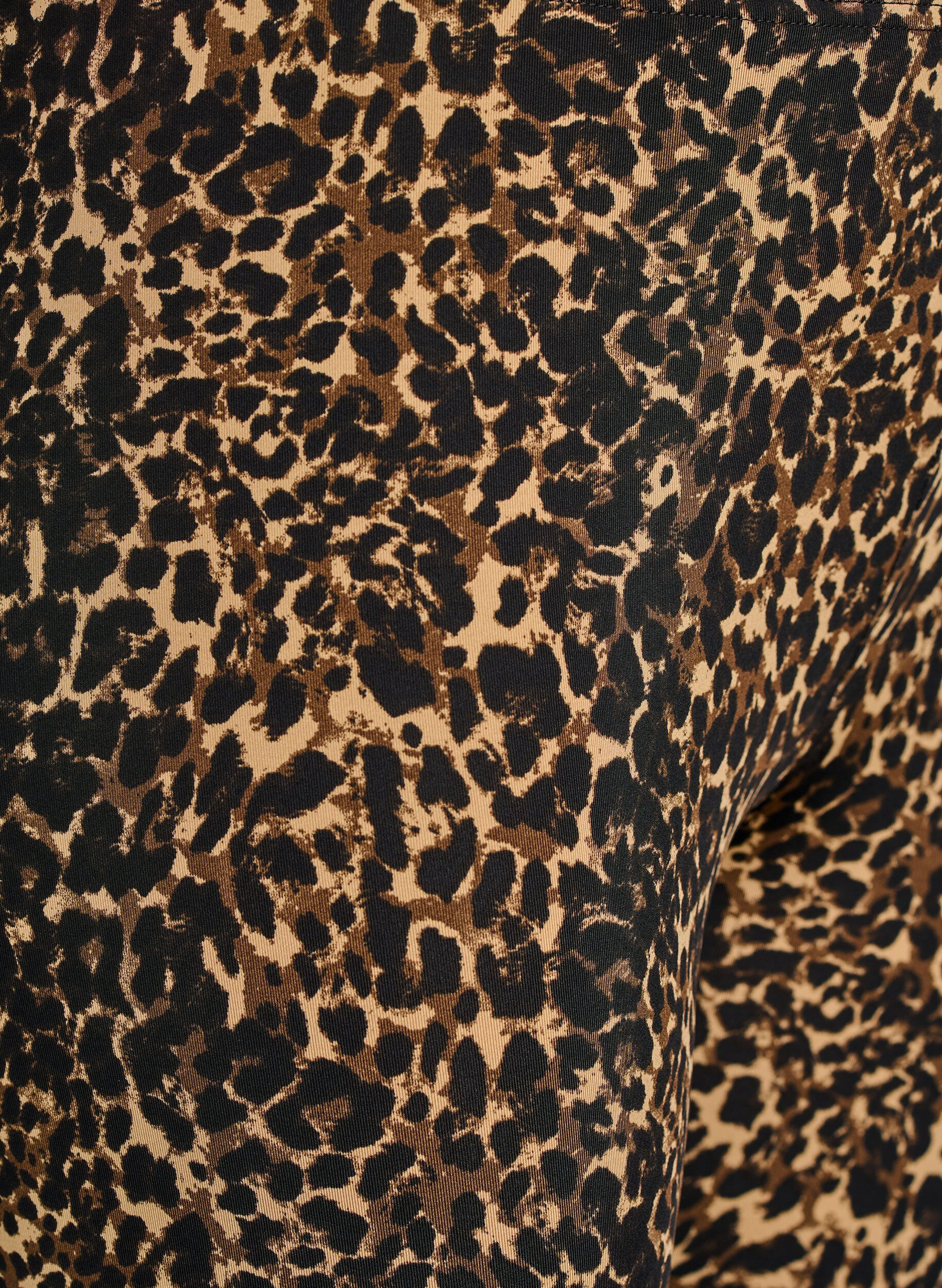 Zizzi 2-pak leggings i 3/4 l&aelig;ngde, Sort, Packshot image number 2