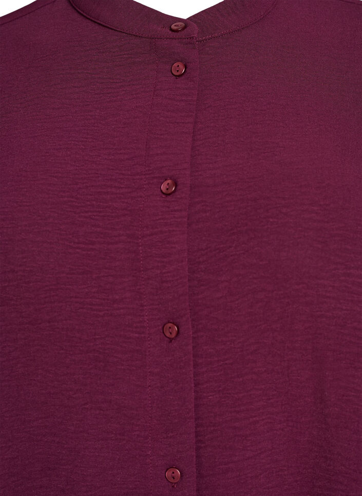 Tunika med 3/4 &aelig;rmer, M&oslash;rk Bordeaux, Packshot image number 2