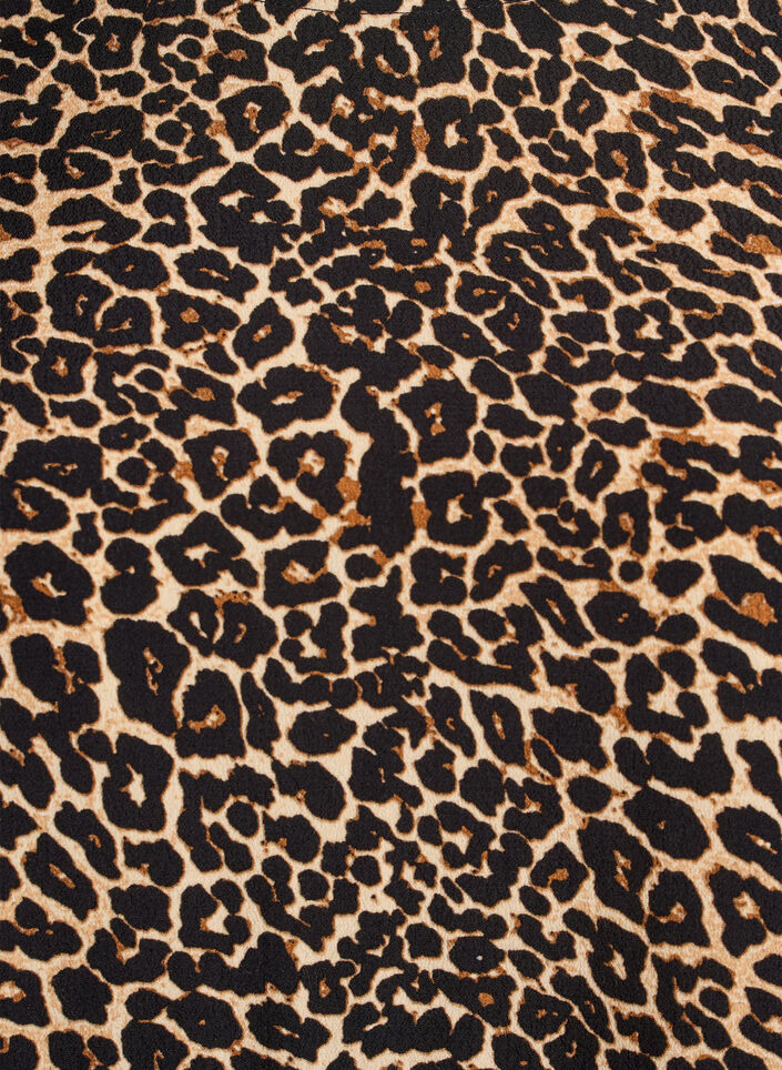 Langærmet tunika med skæring, Brun, Packshot image number 2