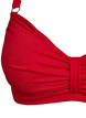Bikini bøjle bh med draperinger, Rød, Packshot image number 2