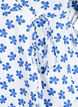 Wrapbluse i bomuld med blomsterprint, B.White/Small Flower, Packshot image number 3