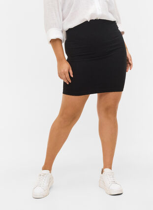 Tætsiddende seamless nederdel , Black, Model image number 3