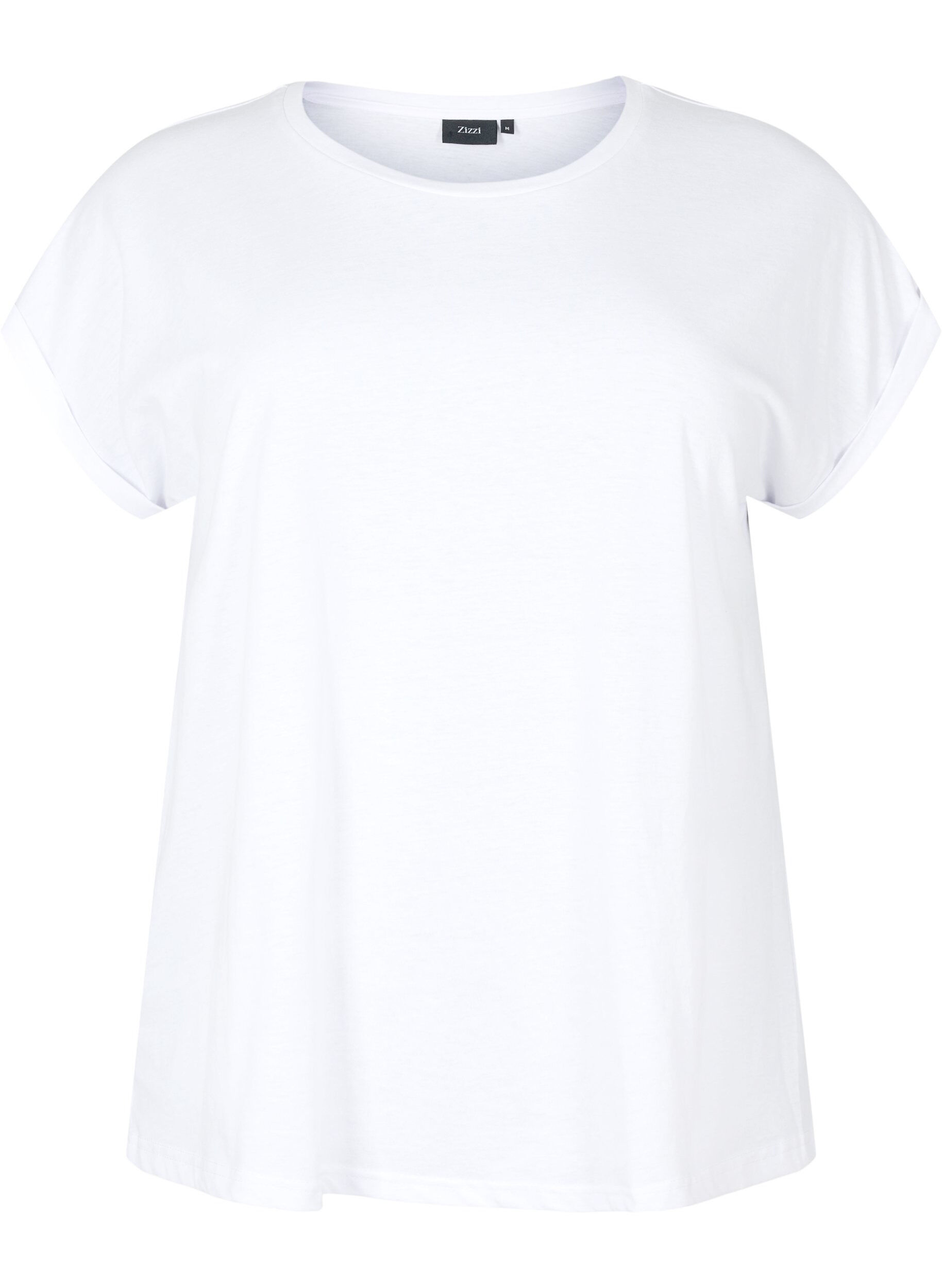 Kort&aelig;rmet t-shirt i bomuldsblanding
