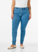 Højtaljede super slim Amy jeans, Blå, Model image number 2