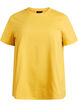Basis t-shirt i bomuld med rund hals , Gul, Packshot image number 0