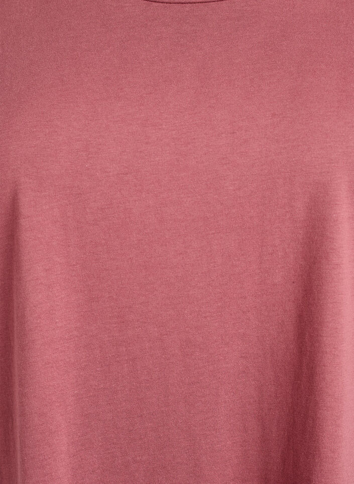 Kort&aelig;rmet t-shirt i bomuldsblanding, Lyser&oslash;d, Packshot image number 2
