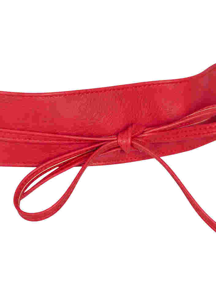 Taljebælte i imiteret læder, Urban Red, Packshot image number 2