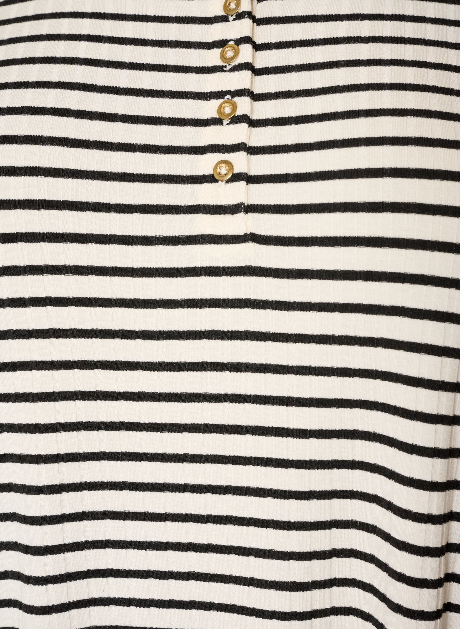 ZizziStribet natkjole i viskosejersey, Vanilla, Packshot image number 2