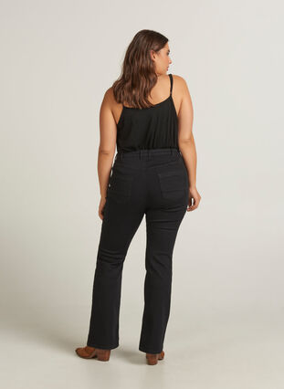 Ellen bootcut jeans, Black, Model image number 0