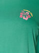 T-shirt i &oslash;kologisk bomuld med rygprint, Gr&oslash;n, Packshot image number 2