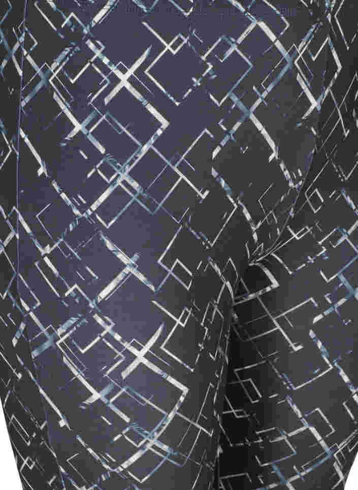 Lange leggings med print, Grey Graphic AOP, Packshot image number 2