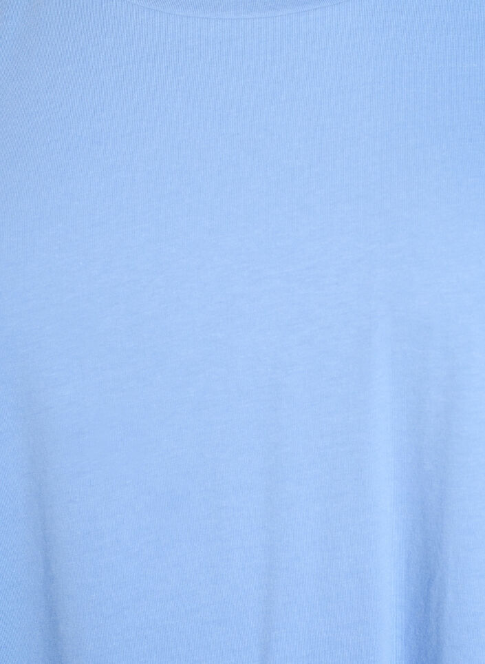 Kort&aelig;rmet t-shirt i bomuldsblanding, Bl&aring;, Packshot image number 2
