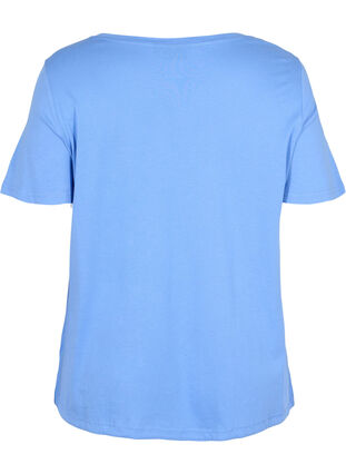 Kortærmet t-shirt med justerbar bund, Ultramarine, Packshot image number 1