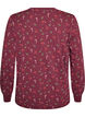 Natbluse med print, M&oslash;rk Bordeaux, Packshot image number 1