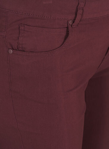 frost mønt Fahrenheit Slim fit bukser med lommer - Rød - Str. 42-60 - Zizzi