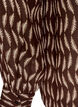 Bluse med all-over print og kort knapstolpe, Brun, Packshot image number 3
