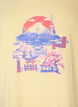 T-shirt med motiv, Gul, Packshot image number 2