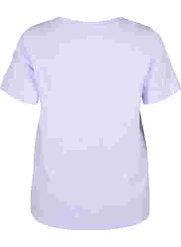 T-shirt i bomuld med print, Lavender COLOR, Packshot image number 1