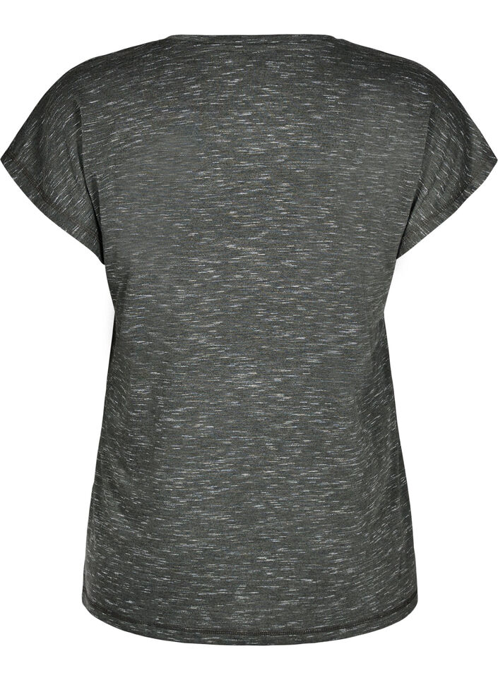 Løs trænings t-shirt med korte ærmer, Grøn, Packshot image number 1