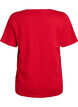 Kort&aelig;rmet basis t-shirt med v-hals, R&oslash;d, Packshot image number 1