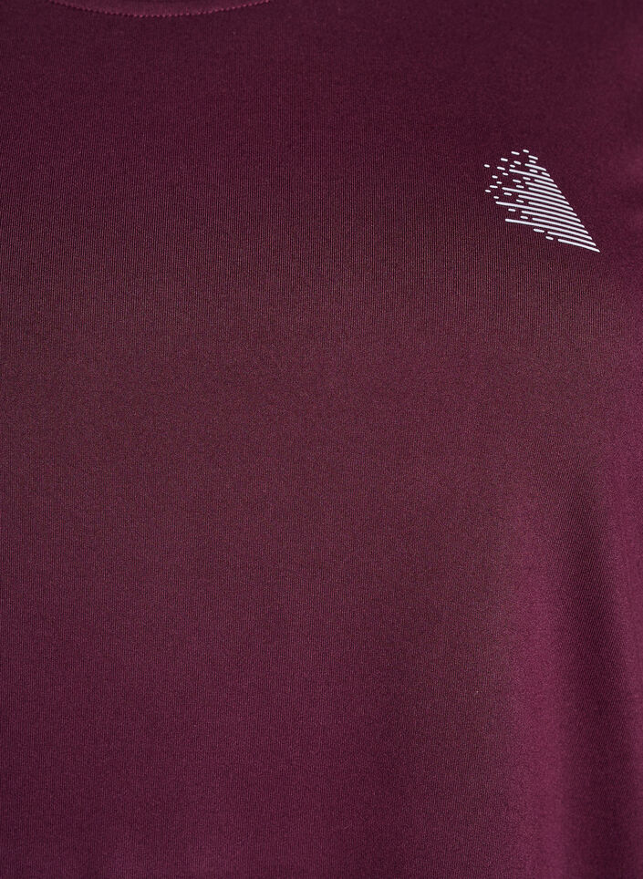 Tr&aelig;ningsbluse med 3/4 &aelig;rmer, R&oslash;d, Packshot image number 2