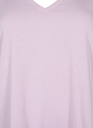 Kortærmet t-shirt med v-udskæring, Lavender Frost, Packshot image number 2