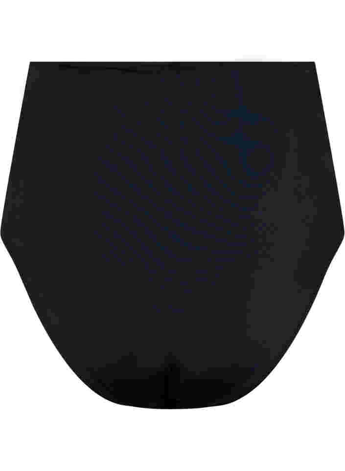 Bikini trusse med høj talje , Black, Packshot image number 1