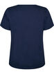 T-shirt med knapdetalje, Bl&aring;, Packshot image number 1