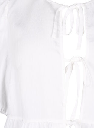 Viskose bluse med broderi anglaise, Bright White, Packshot image number 2