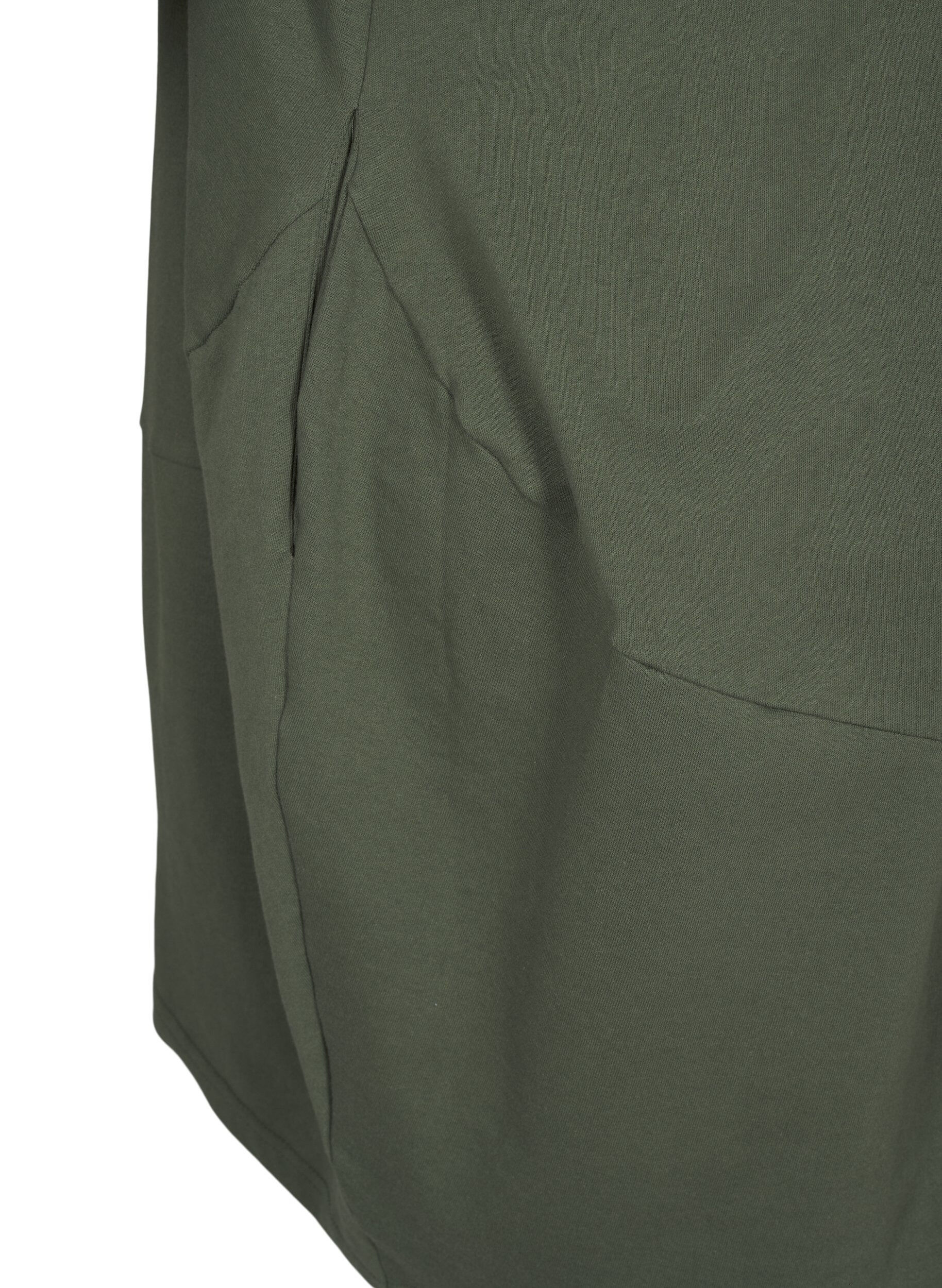 Zizzi Ballonkjole med lommer, Gr&oslash;n, Packshot image number 4