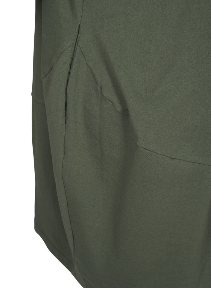 Ballonkjole med lommer, Grøn, Packshot image number 4