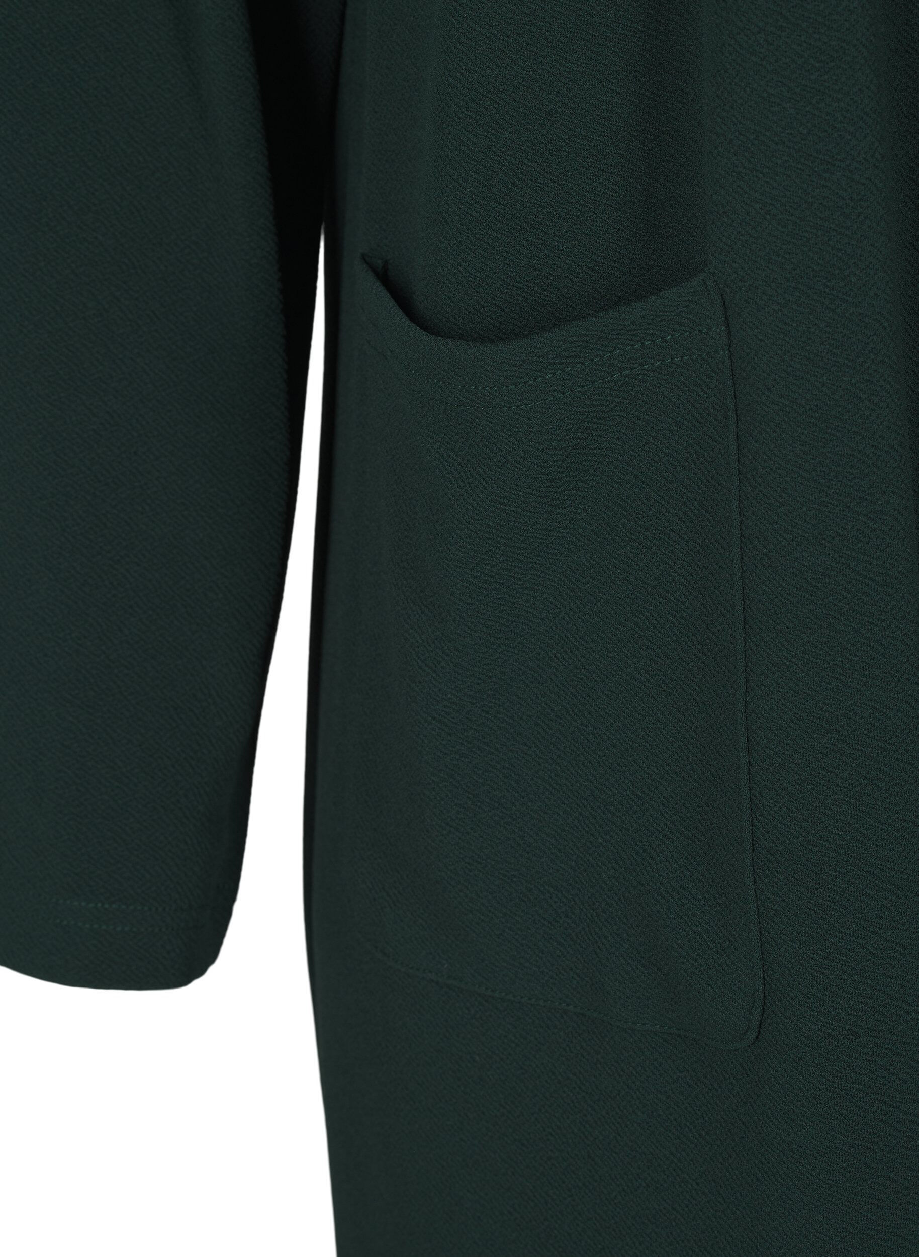 ZizziLang blazer med lommer, Gr&oslash;n, Packshot image number 3