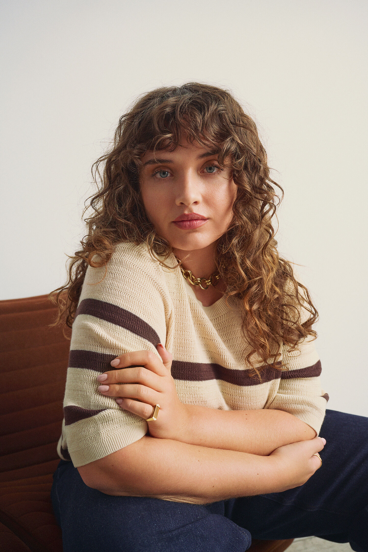 Stribet strik, , Model