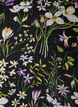 Tunika med blomsterprint og A-form, Sort, Packshot image number 2