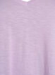 Kort&aelig;rmet basis t-shirt med v-hals, Lilla, Packshot image number 2