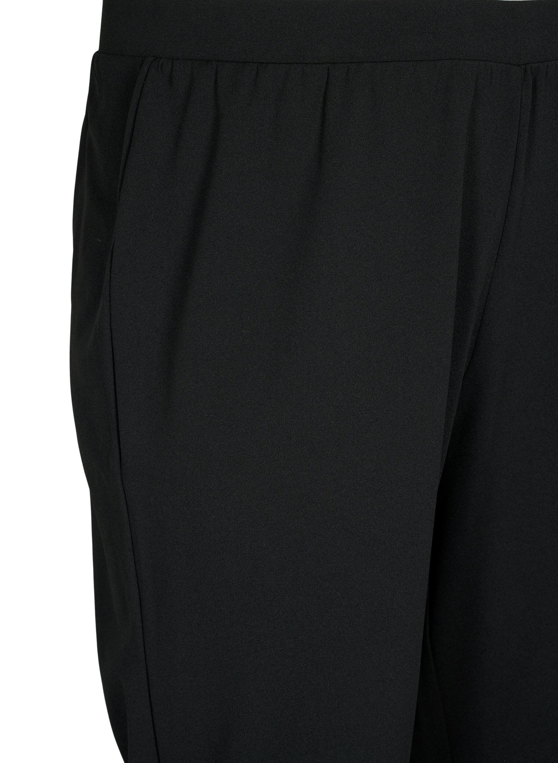 ZizziBukser med straight fit, Sort, Packshot image number 2