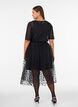 Midinederdel i tyl med hjerter, Sort, Model image number 2