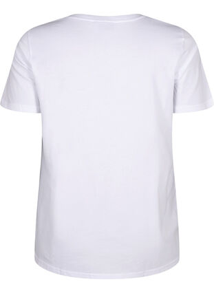 Bomulds t-shirt med tekstprint, B. White w. Paris, Packshot image number 1