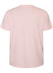 T-shirt i &oslash;kologisk bomuld med frontmotiv, Lyser&oslash;d, Packshot image number 1