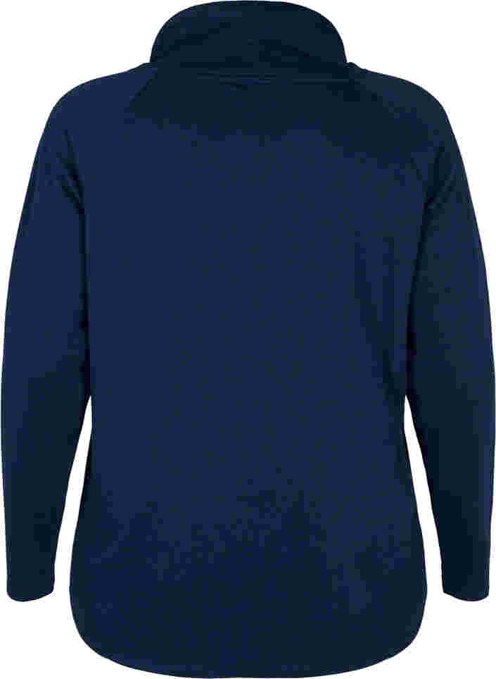 Sweatshirt med høj krave, Navy Blazer, Packshot image number 1