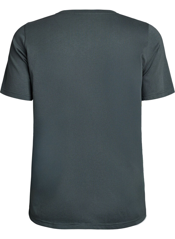 T-shirt med motiv, Gr&oslash;n, Packshot image number 1