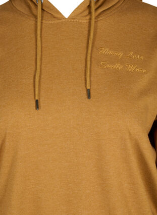 Sweatshirt med hætte og tryk, Rubber Mel, Packshot image number 2