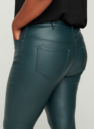 Coated Amy jeans, Dark Slate, Model image number 1