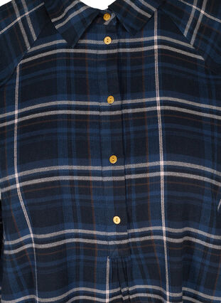 Løstsiddende tunika med ternet mønster, Black Check Comb, Packshot image number 2